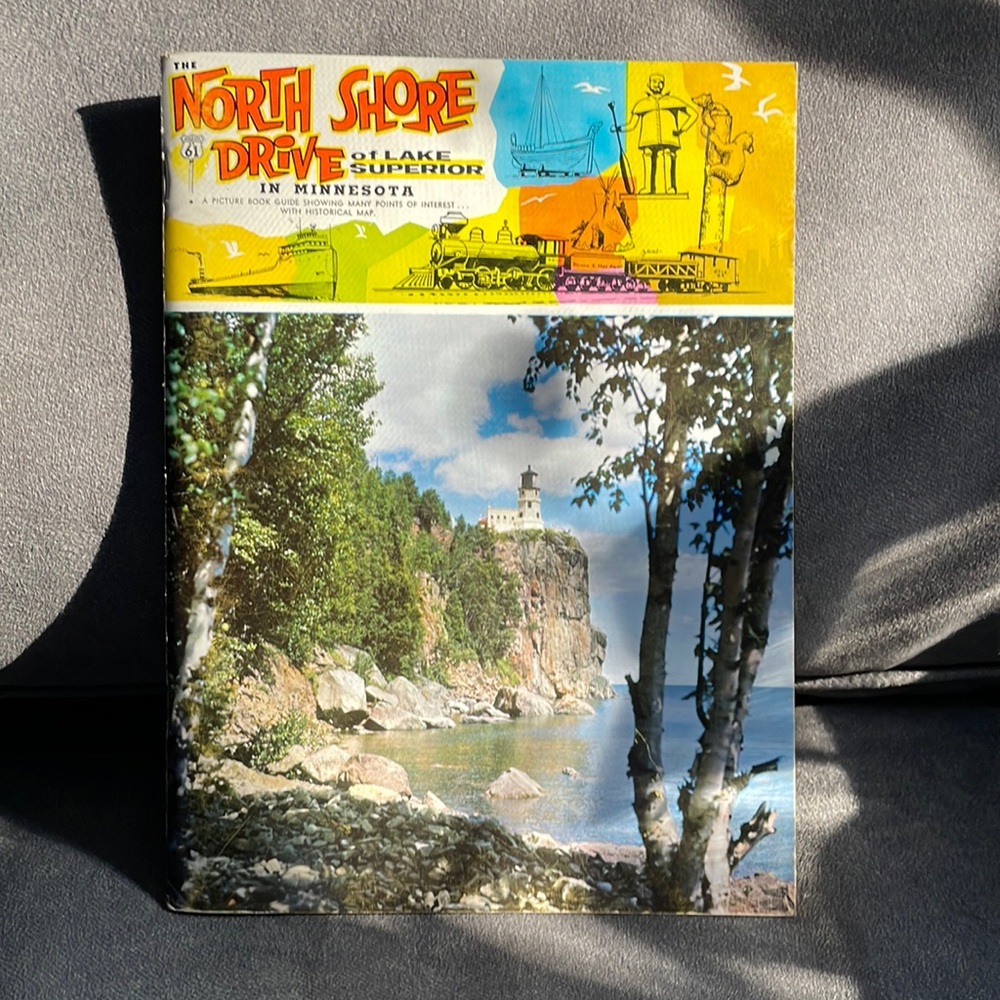 Vintage 1956 The North Shore Drive of Lake Superior in Minnesota.